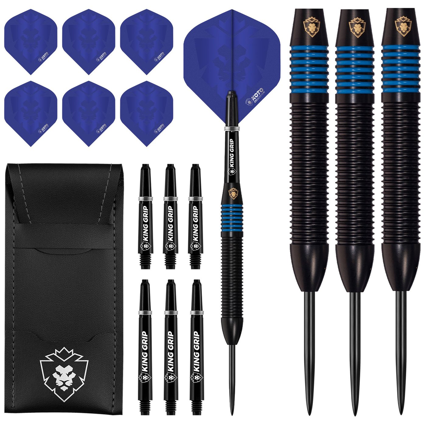KOTO Kingprove Black & Blue Brass Darts
