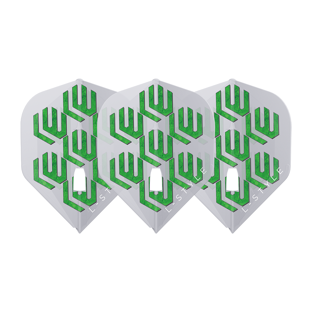 L-Style L1 PRO Lukas Wenig Clear White Darts Flights