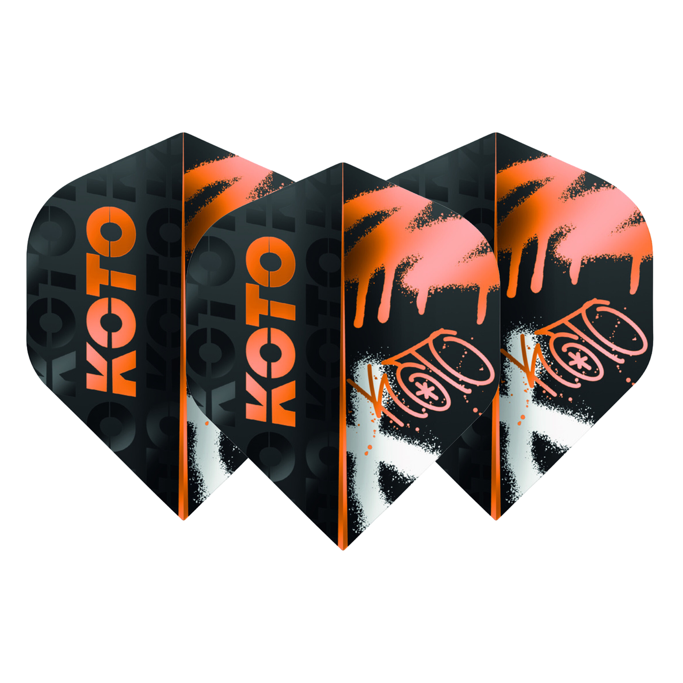 KOTO Rebel Orange NO2 Darts Flights