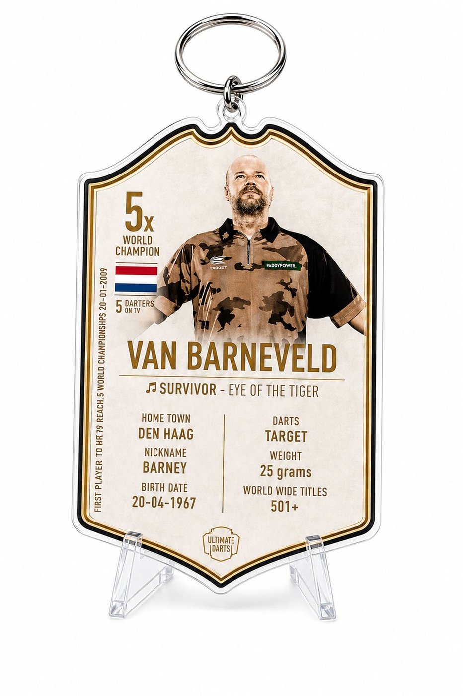 Ultimate Card Schlüsselanhänger Immortals Raymond van Barneveld