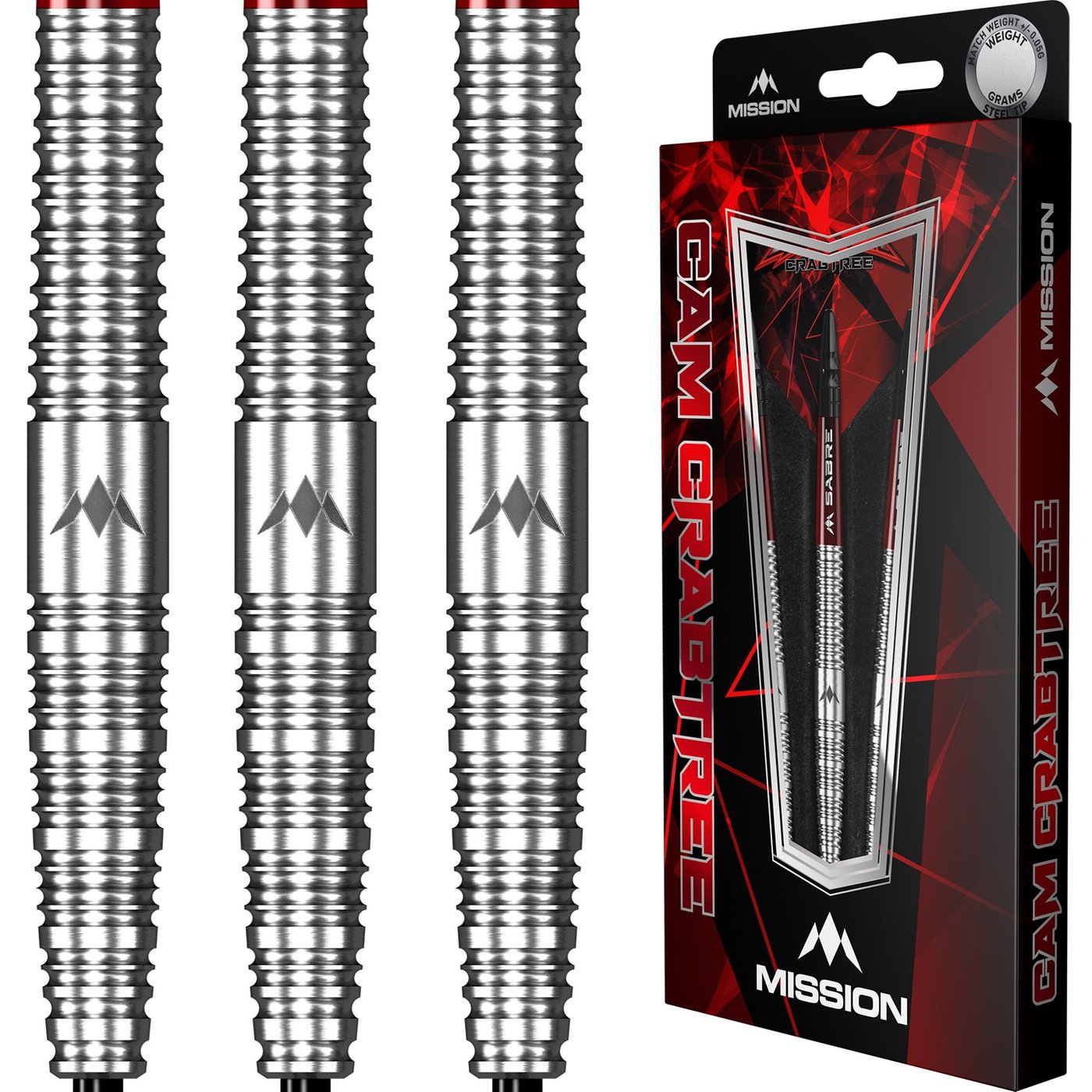 MISSION CAM CRABTREE DARTS ミッション　スティール Mission Cam Crabtree 90% - Steel Tip Darts - Dartshopper.com