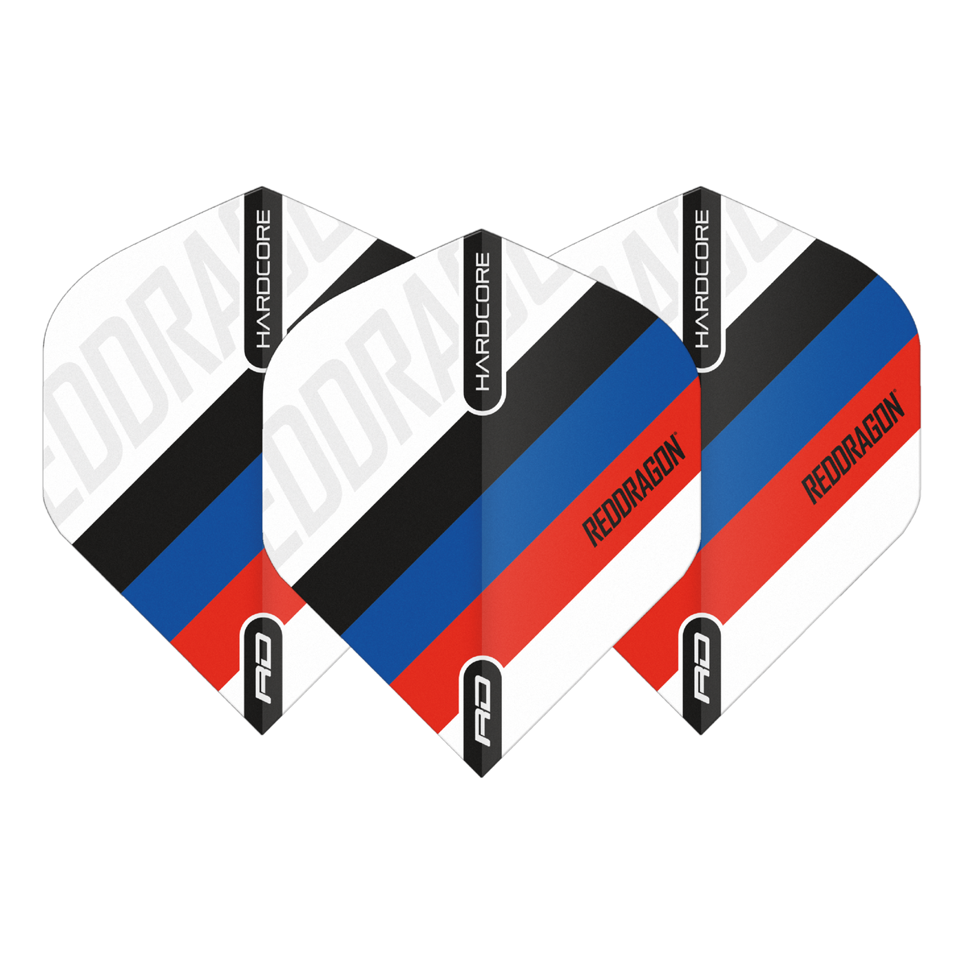 Red Dragon Hardcore XT Tri-Stripe Darts Flights