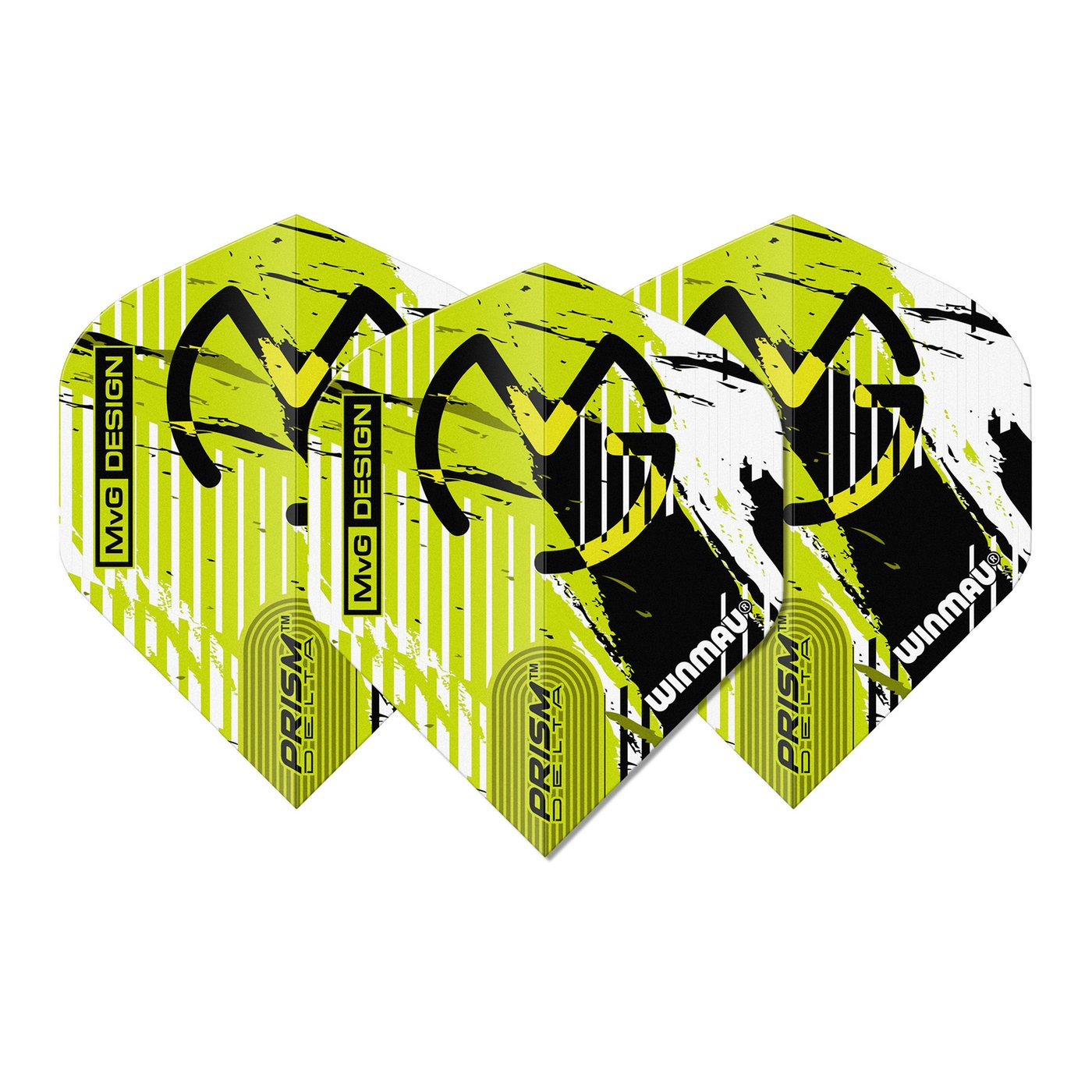 Winmau Prism Delta MVG Design Green/White/Black Darts Flights
