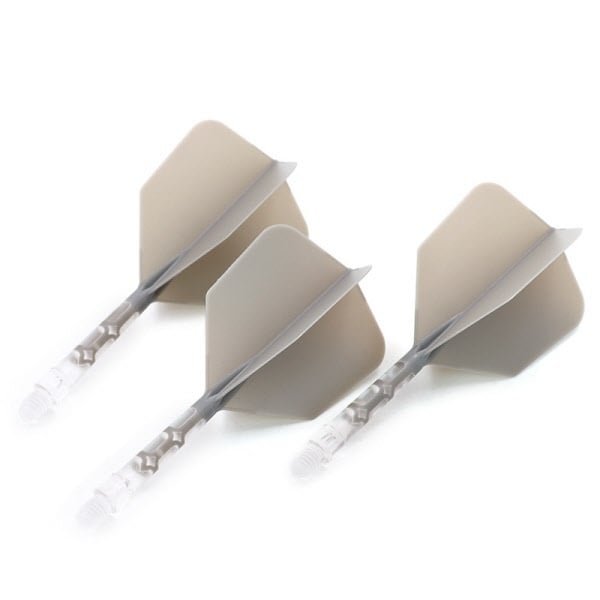 Cuesoul - ROST T19 Integrated Flights - Big Wing - Grey Clear - Dartflights