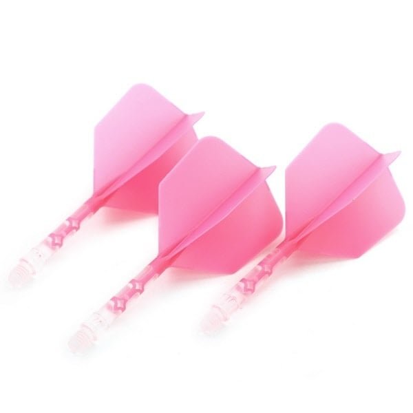 Letky Cuesoul - ROST T19 Integrated Dart Flights - Big Wing - Pink Clear