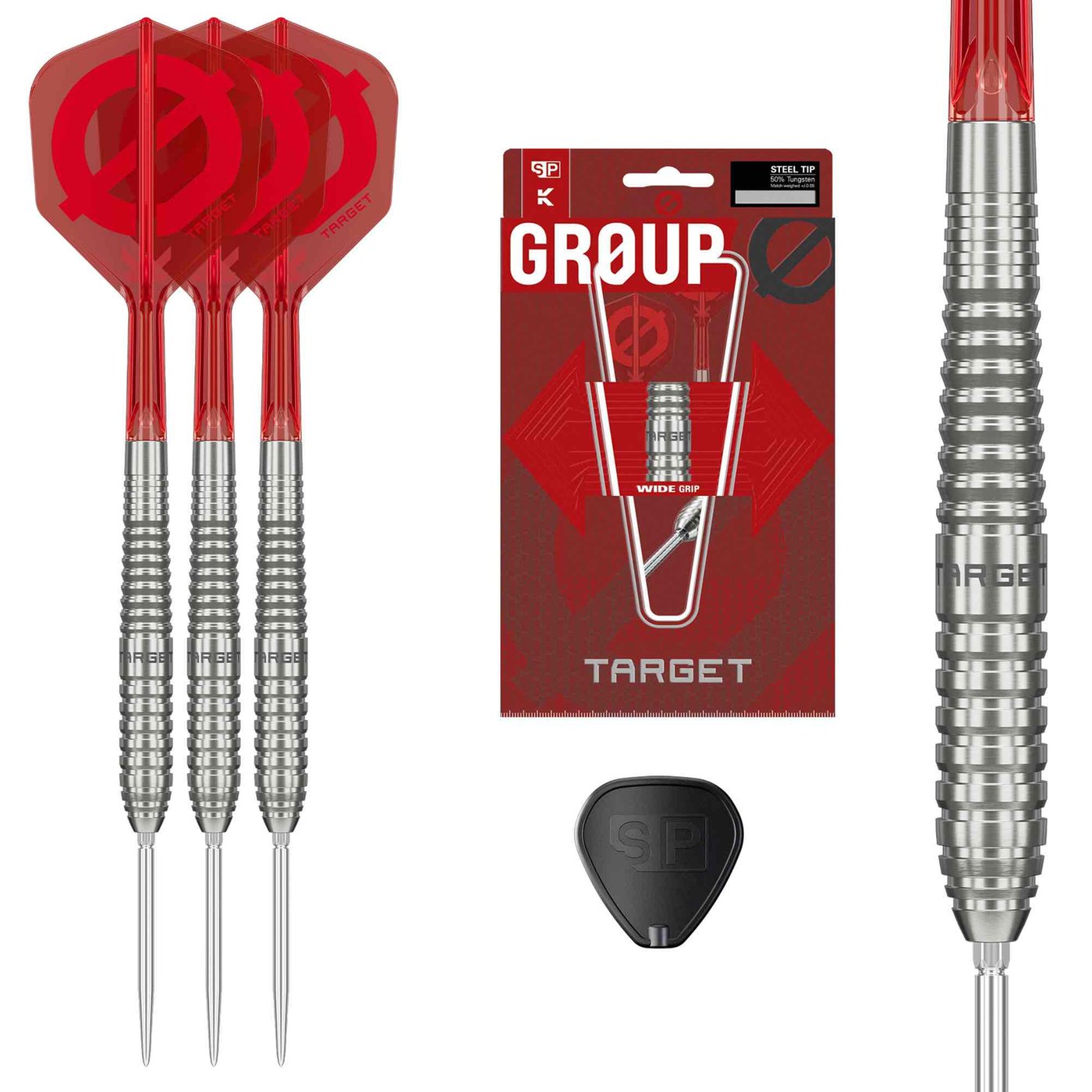 Target Group O 01 Swiss Point 50% - Fléchettes pointe Acier