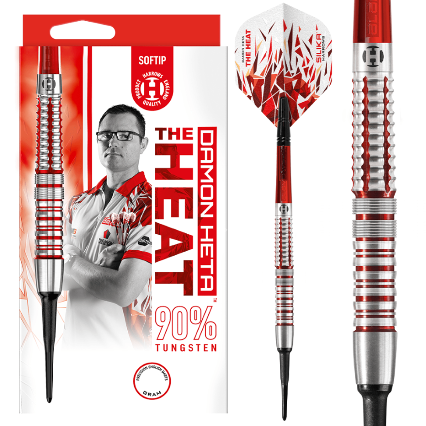 Harrows Damon Heta V2 90% Soft Tip Darts
