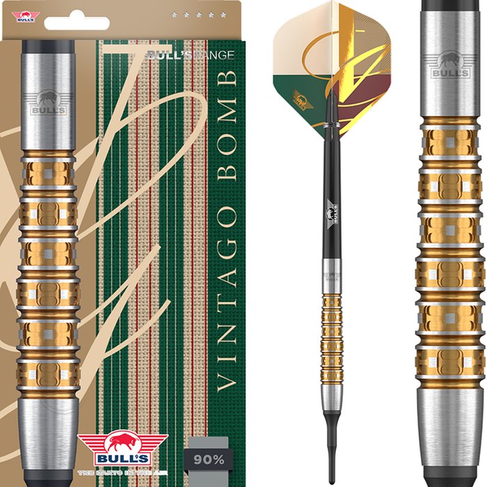 ダーツ BULL DARTS No.5 Bacchus Explode Bull's Vintago Bomb 90% - Soft Tip Darts - Dartshopper.com