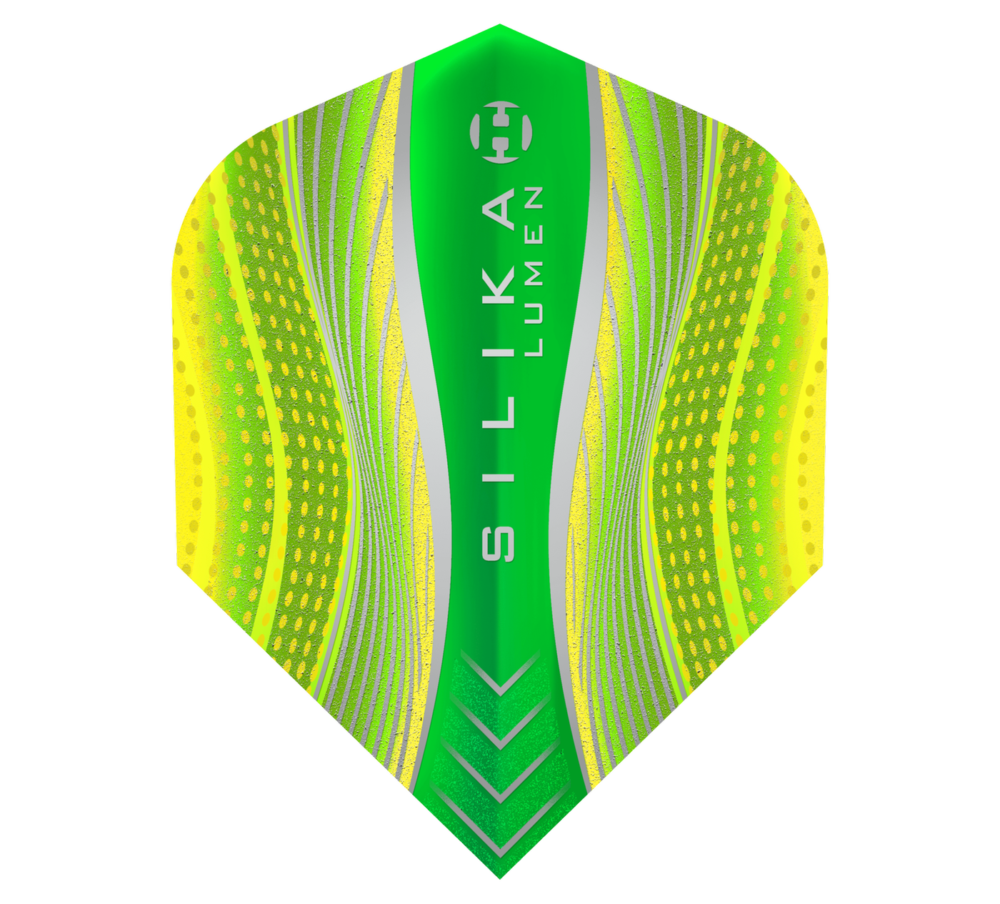 Harrows Silika Lumen Round NO6 Yellow Tough Crystalline Coated Darts Flights