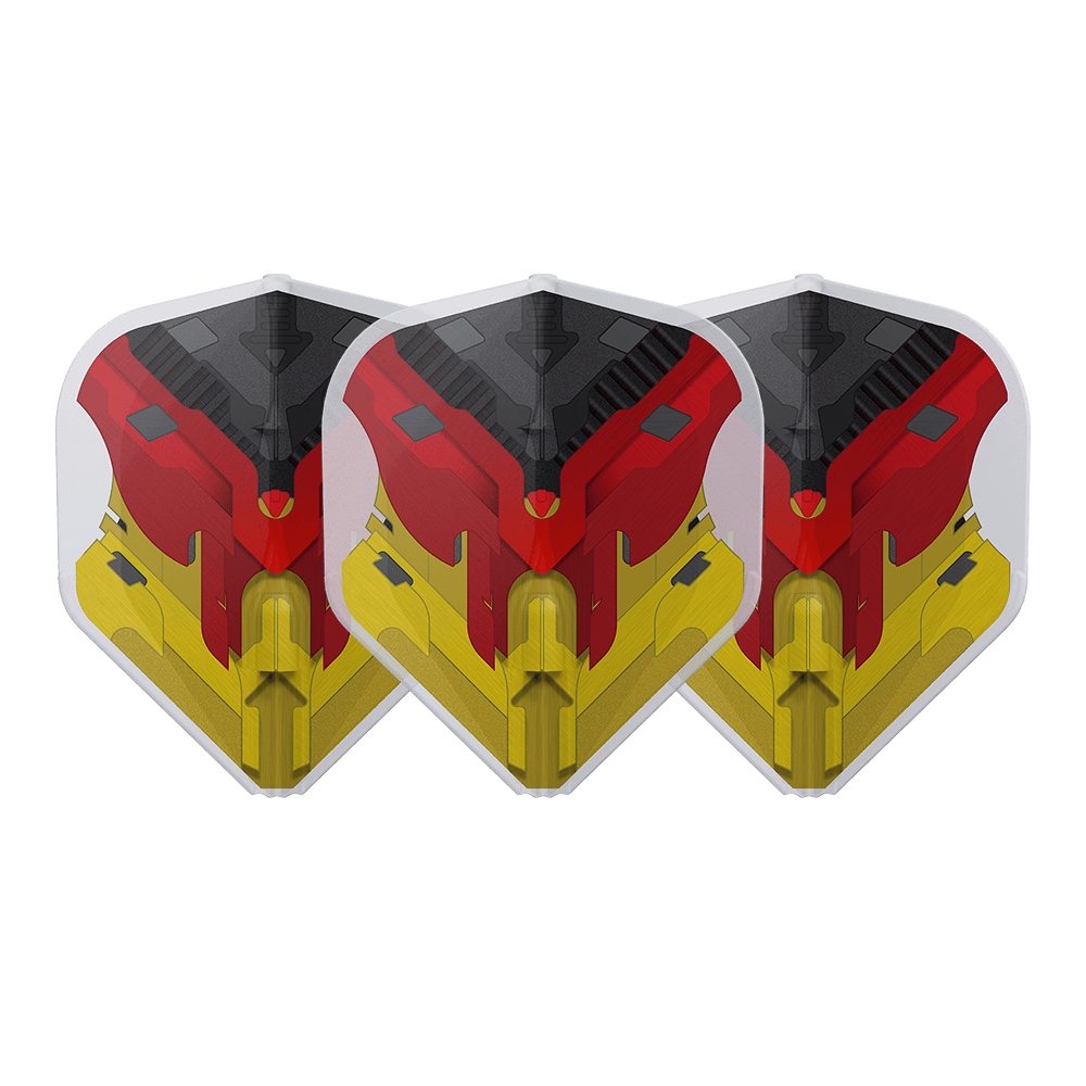 L-Style L1 EZ V-Series V1 Germany Type D Clear White Darts Flights