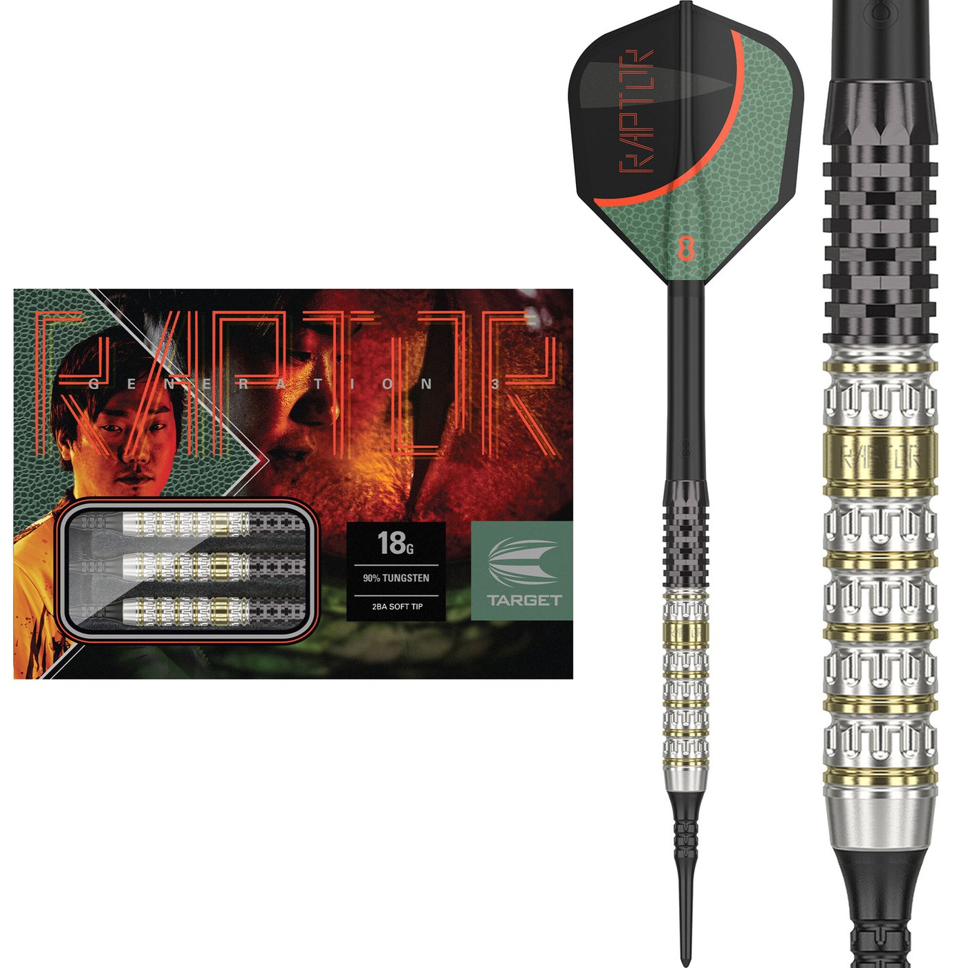 Target Japan George Nishitani Raptor G3 90% Soft Tip Darts