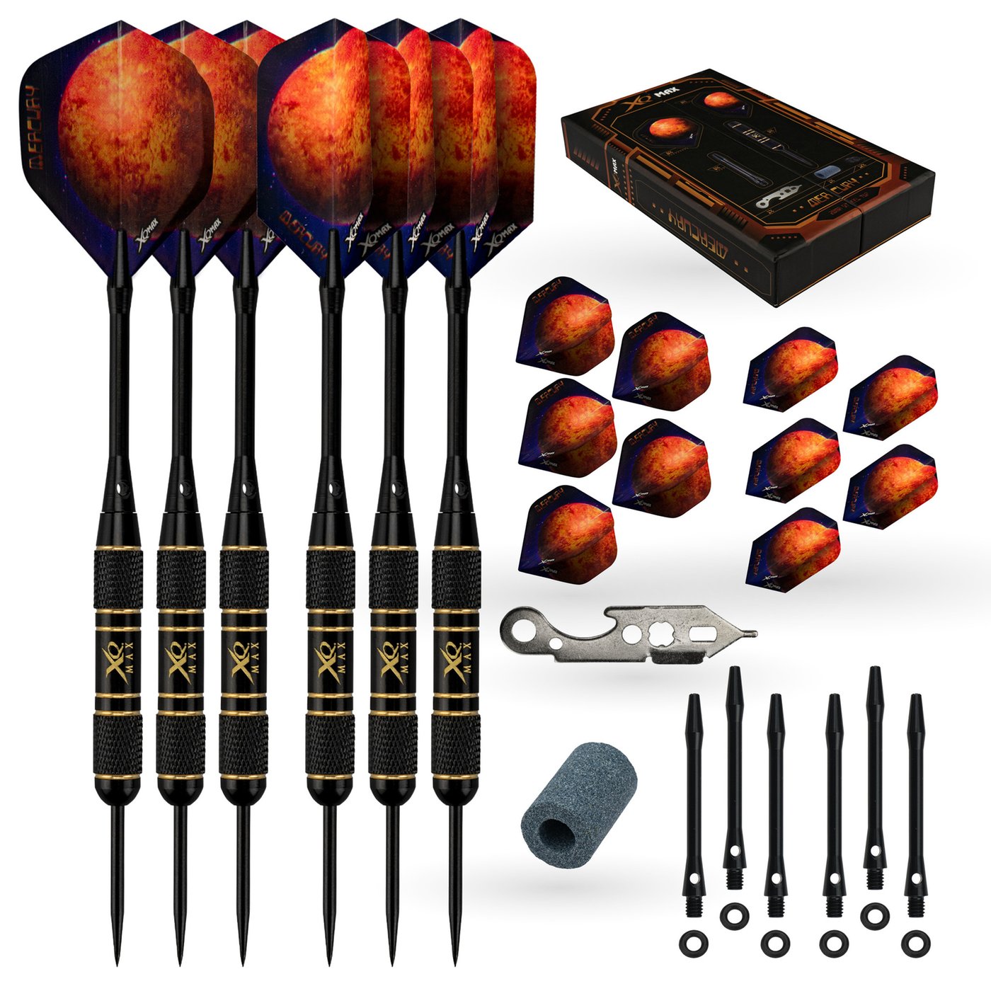 XQ Max Mercury Steel Tip Dart Set Darts