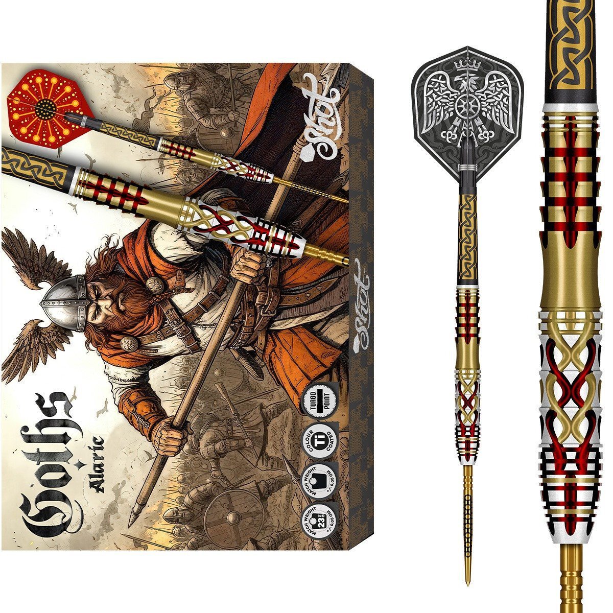 Shot Goths Alaric Turbo Point 95% - Dartpfeile