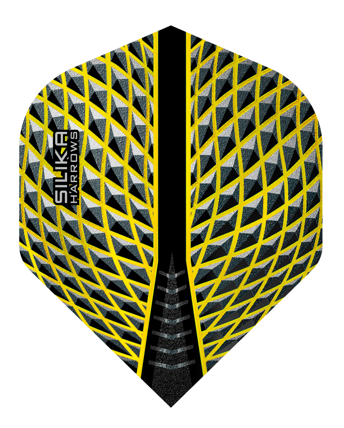 Harrows Silika NO2 Yellow Tough Crystalline Coated - Dart Flights