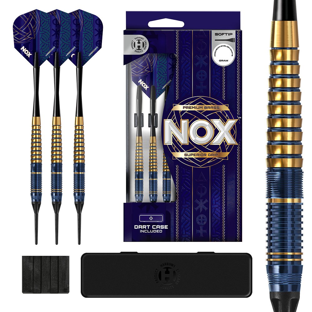 Harrows Nox Brass Soft Tip - Fléchettes pointe Plastique