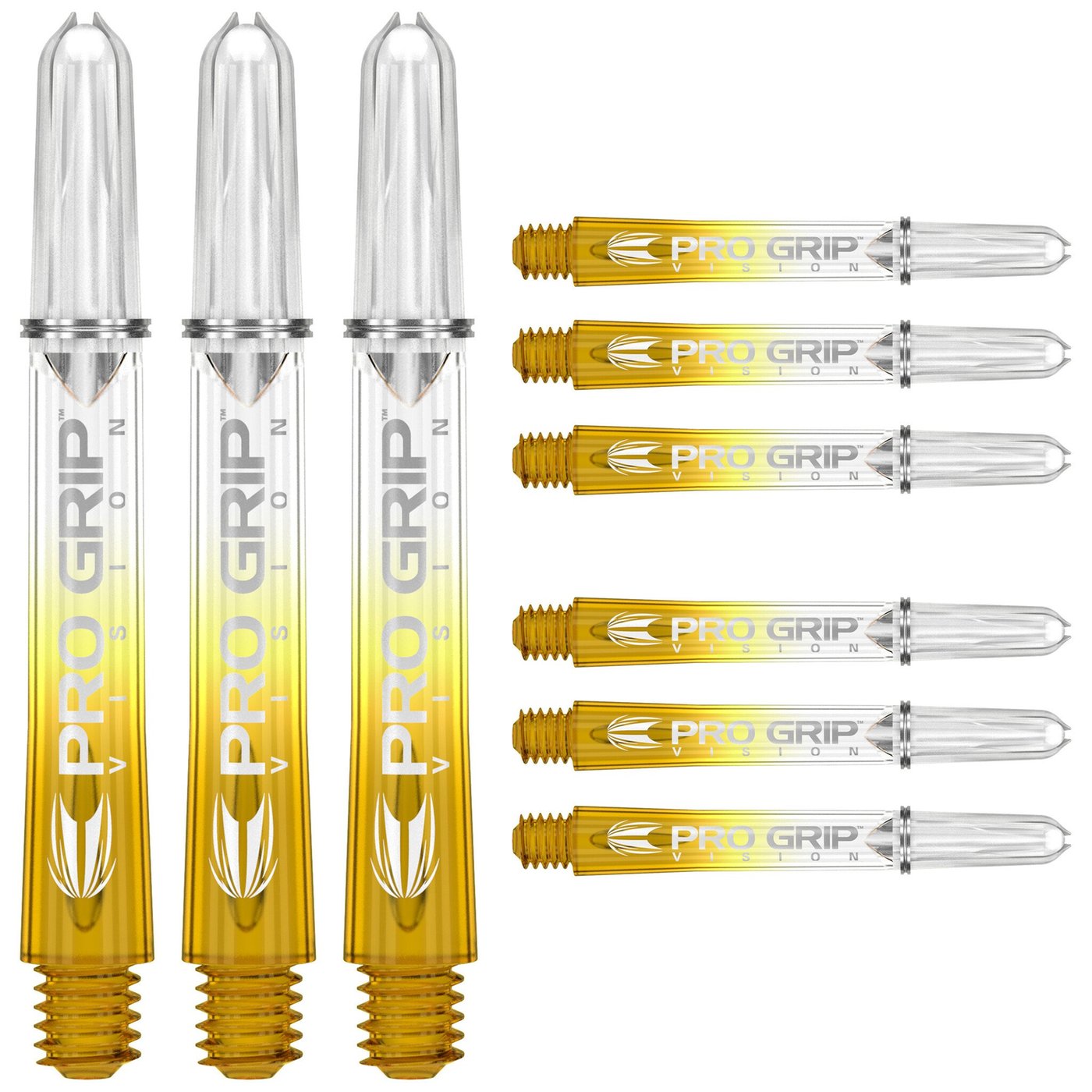 Target Pro Grip 3 Set Vision Yellow Darts Shafts