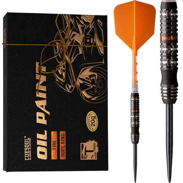 Cuesoul Motorcycle Hope Ring Orange 90% - Steel Tip Darts
