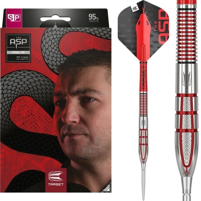Target Darts Icon - Set Di 3 Aste Pro Grip Medie Nathan Aspinall Con Anelli E Voli - 2