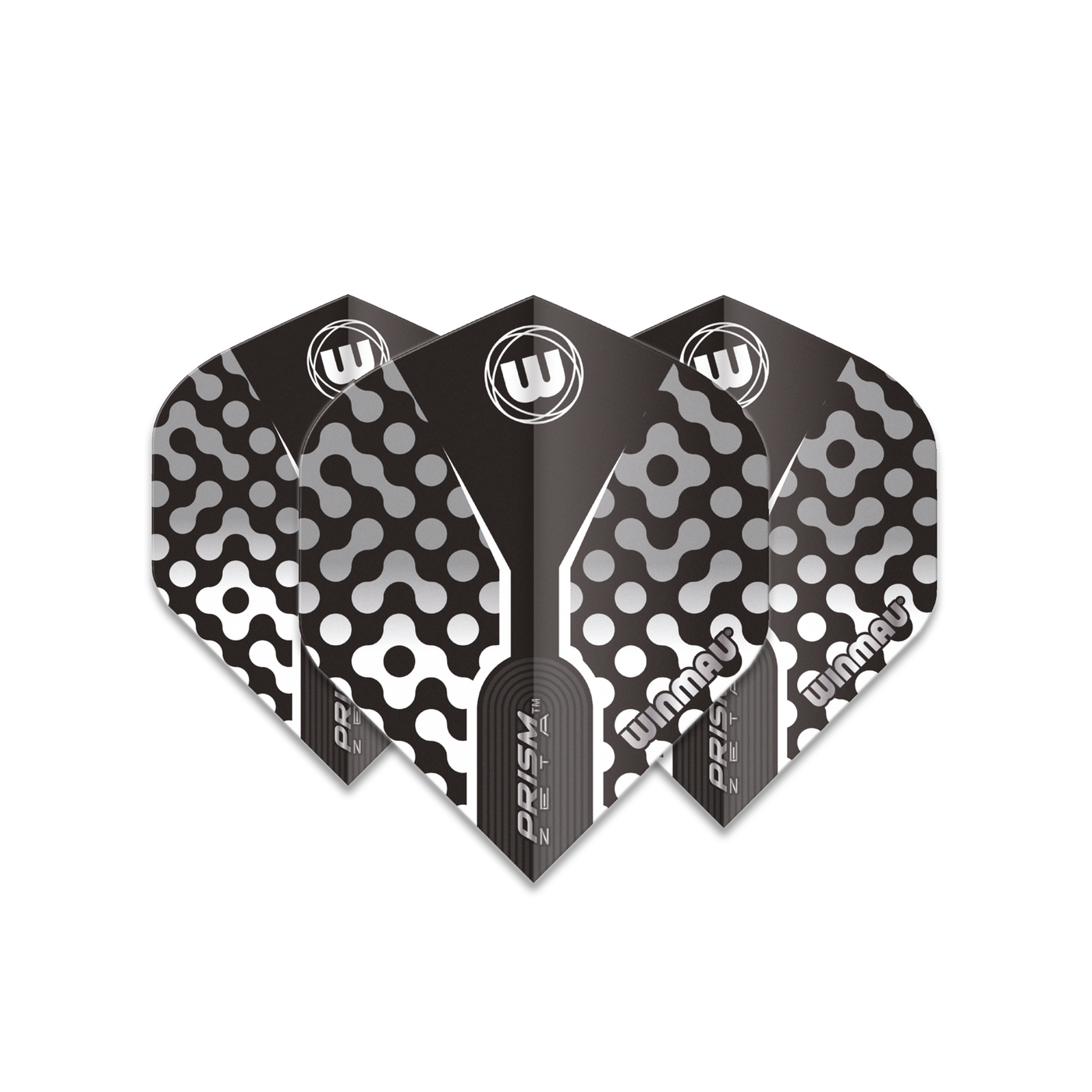 Winmau Prism Zeta Black & White Darts Flights