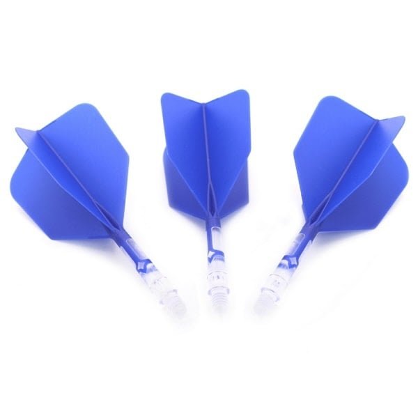 Cuesoul - ROST T19 Integrated Dart Flights - Big Wing - Blue Clear - Dart Flights