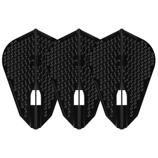 L-Style Champagne L9D Dimple Fantail Black Darts Flights