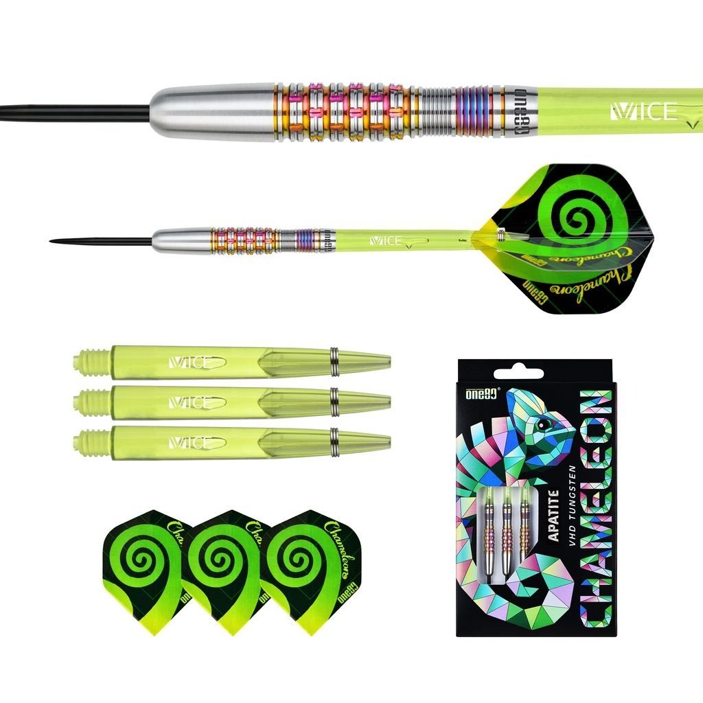 ダーツ One80 CHAMELEON APATITE ONE80 Chameleon Apatite 90% - Steel Tip Darts - Dartshopper.com