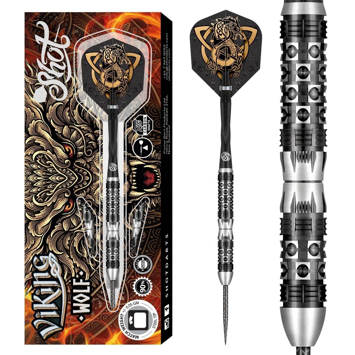 Dardos Shot Viking Wolf 90% Punta de Acero