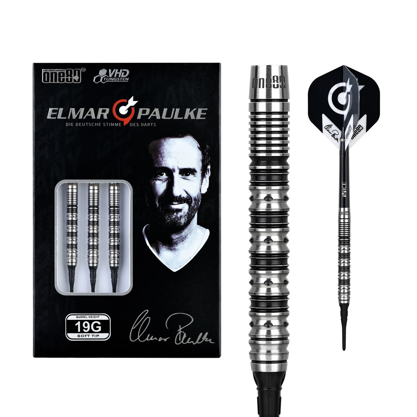 ONE80 Elmar Paulke Signature V2 90% Soft Tip Darts