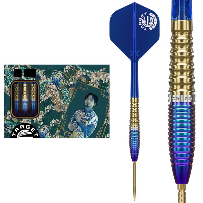 Target Zenith G2 Steel Tip Darts 25G | 90% Wolfram Mit K-Flex Flights & Nano Swiss Points | Für Ching Ho Tung