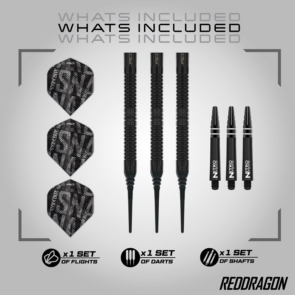RED DRAGON Optima Multi Pack - Kit D'accessoires Fléchettes - 6 Sets D'arbres VRX, 6 Sets De Vols Hardcore, Trident 180 Et Plus