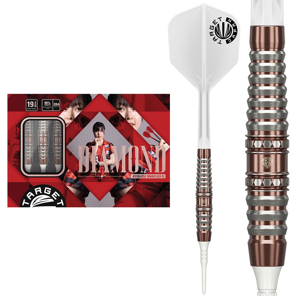 Dardos Target Japan Prime Series Diamond G3.5 90%  Punta de Plástico