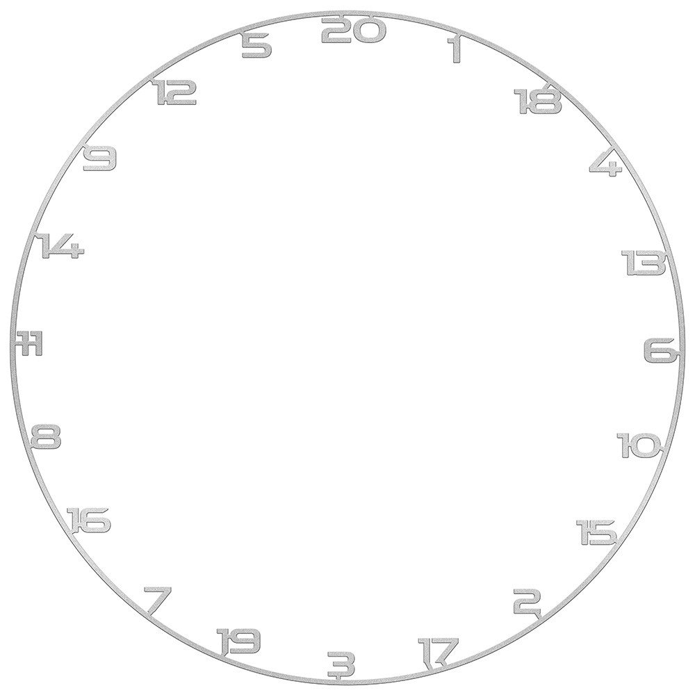 Bullet Silver Numberring - Dartboard Number Ring