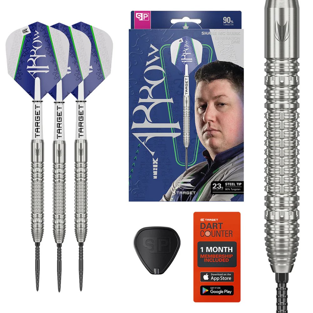 DARTSLIVE  シーザー・クラウン Target Shane McGuirk G1 Swiss Point 90% - Steel Tip Darts