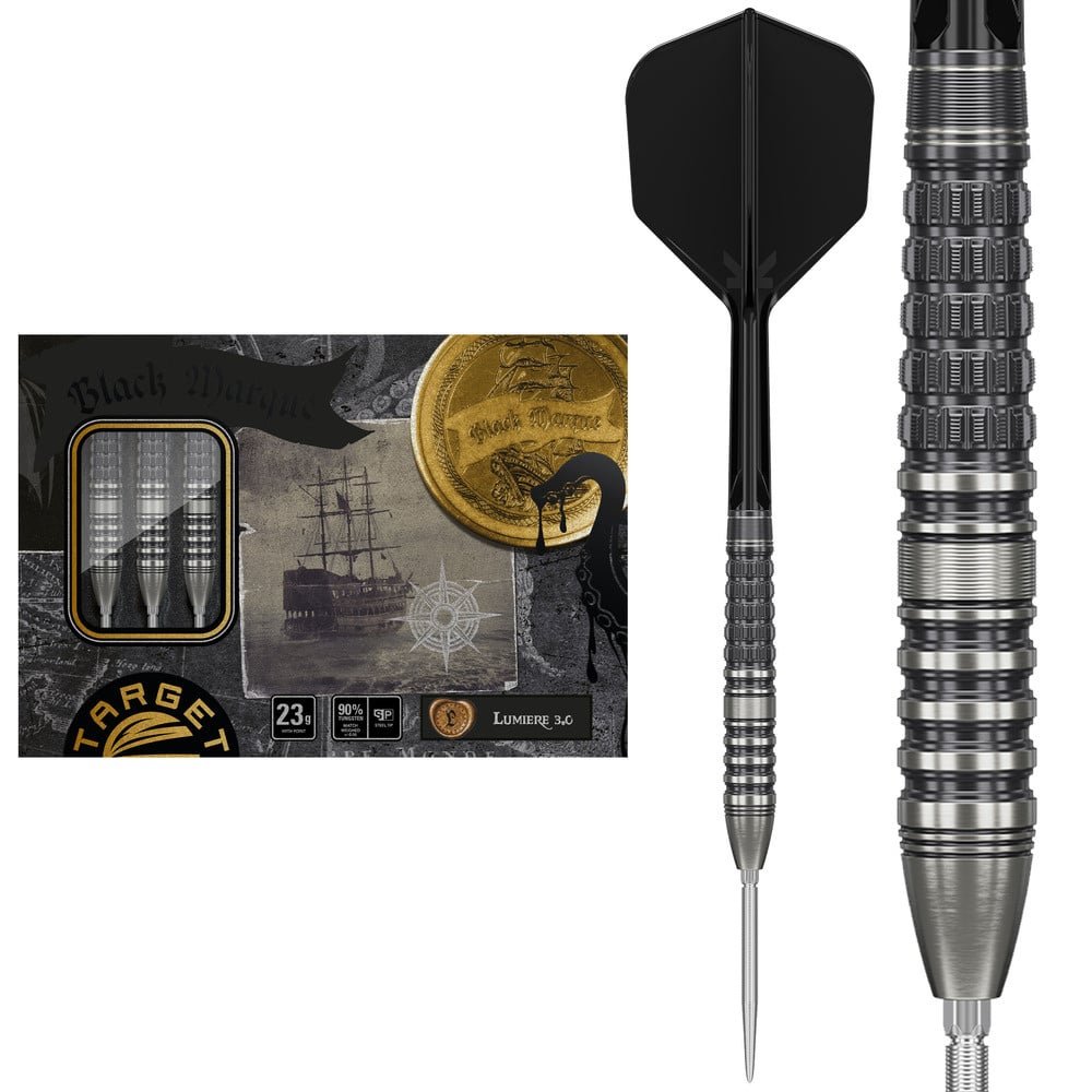 ダーツ　ルミエール G3 Target Japan Black Marque Lumiere G3 Swiss Point 90% Steel Tip Darts