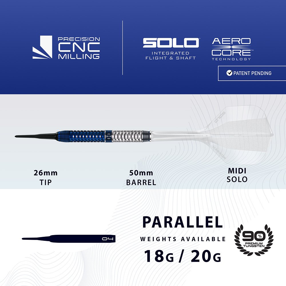 ダーツ Harrows GEO Parallel 20g Harrows Geo Parallel 90% - Soft Tip Darts - Dartshopper.com