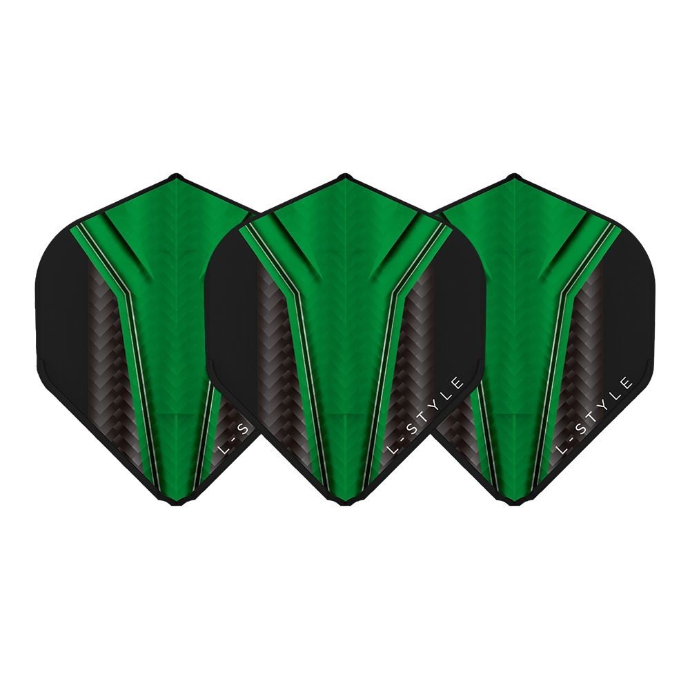 L-Style Champagne L1 EZ Standard Inception Green Darts Flights