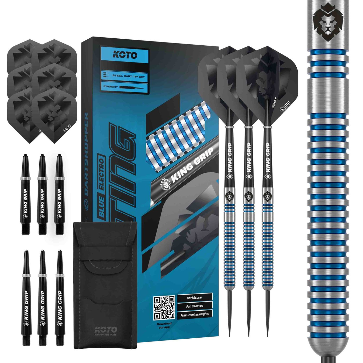 KOTO Sting Blue Electro 90% - Steel Tip Darts