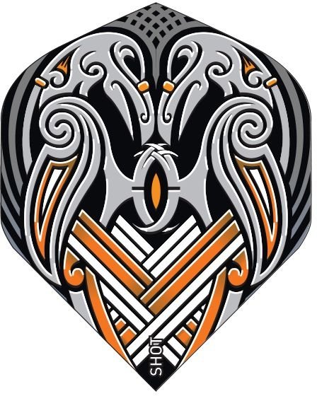 Shot Viking Raven Black Std. Darts Flights