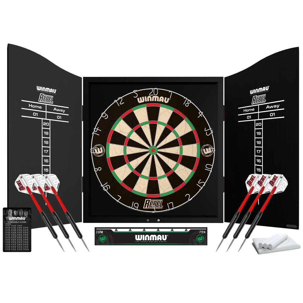 [Tweedekans]Winmau Rebel Dartboard Set - Dartbord Kast