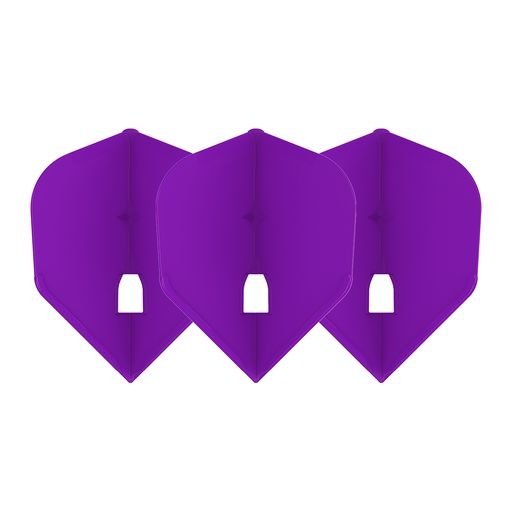 L-Style Champagne L3 Shape Solid Deep Purple Darts Flights