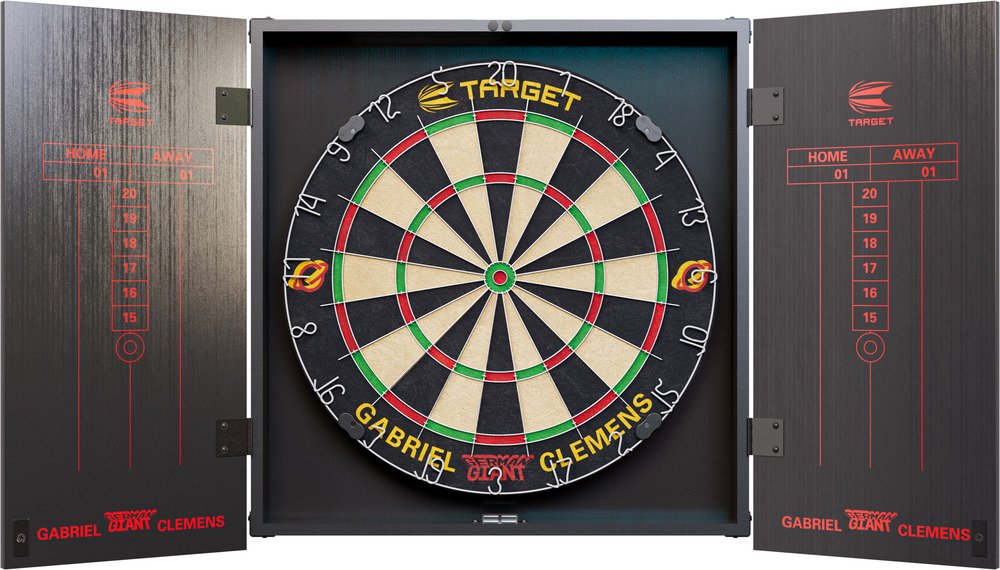 [Tweedekans] Target Gabriel Clemens Dartboard Cabinet Set - Dartbord Kast