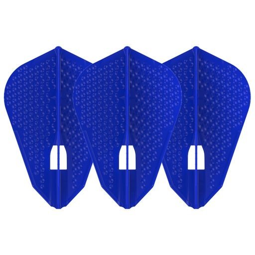 L-Style Champagne L9D Dimple Fantail Blue Darts Flights
