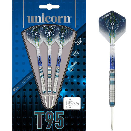 Unicorn Core XL T95 B Blue 95% - Steel Tip Darts