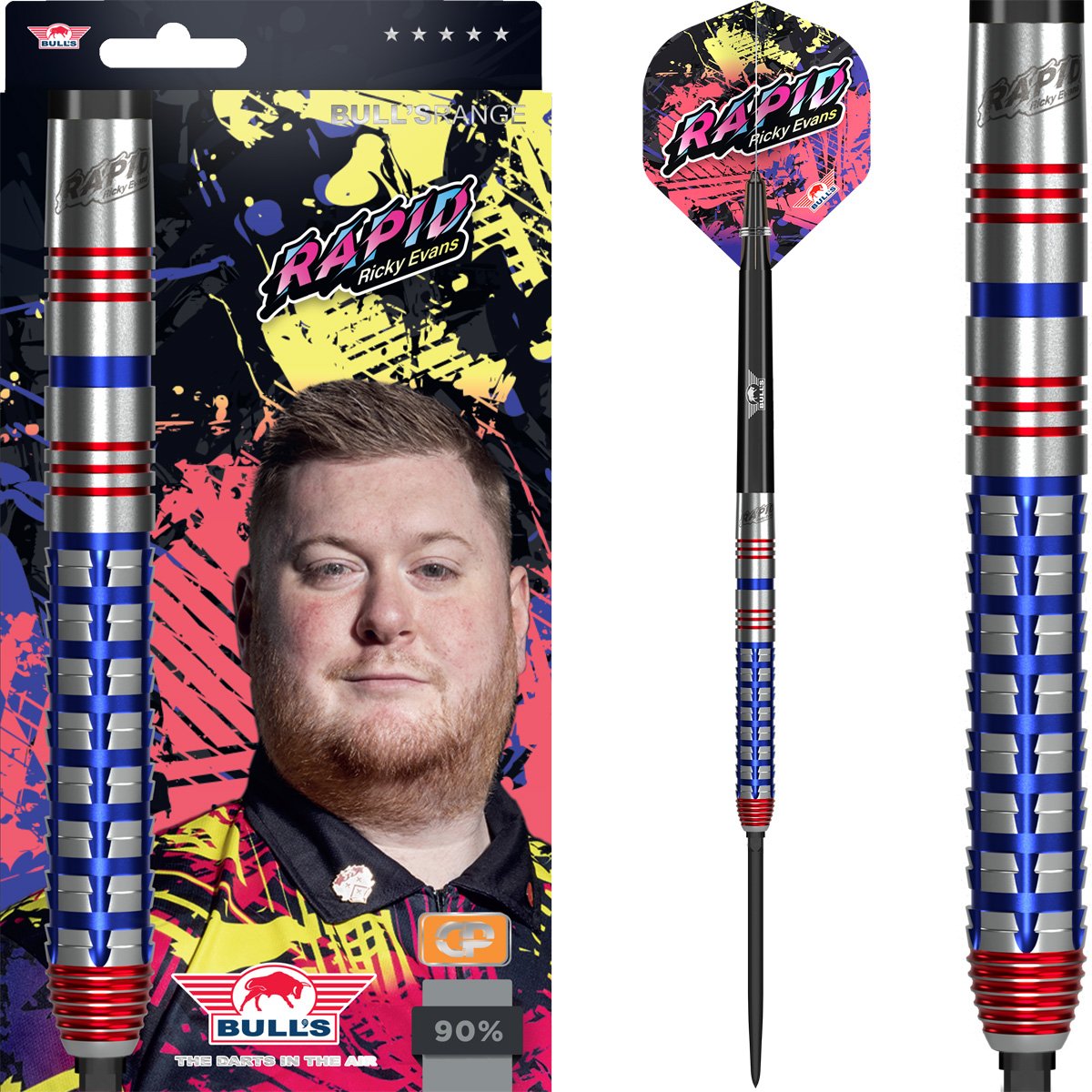 Bull's Ricky Evans Convertible Point 90% - Steel Tip Darts