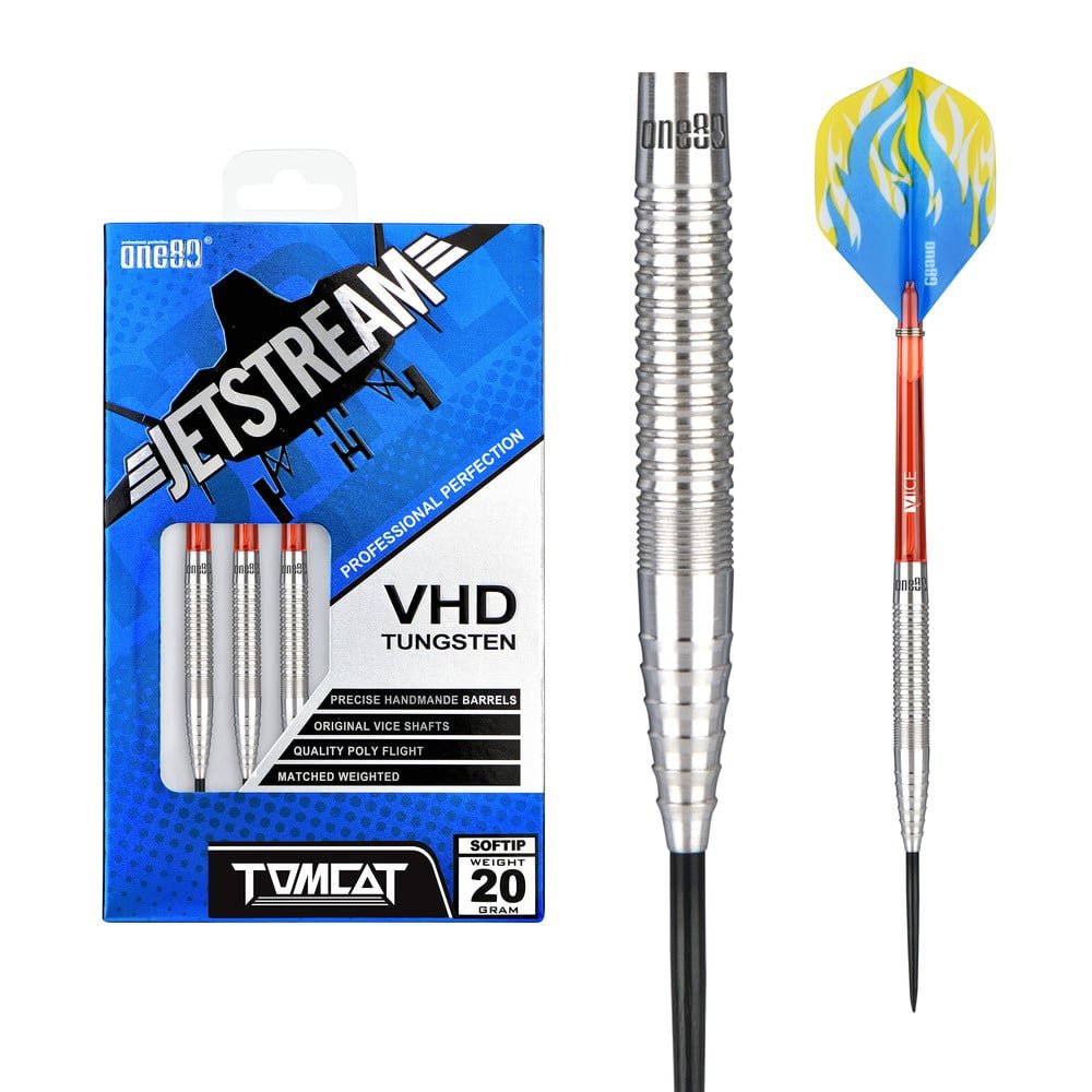 ONE80 Jetstream Tomcat 90% - Steel Tip Darts - Dartshopper.com