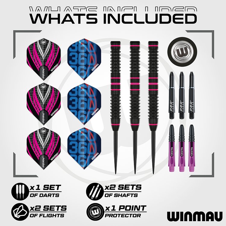 Winmau Team 360 Rebecca Allen 90% - Steel Tip Darts - Dartshopper.com