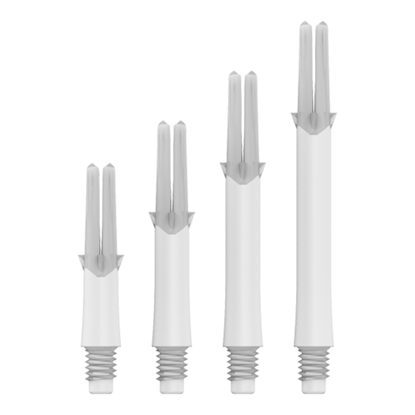 L-Style L-Shaft Locked Straight White Dart Shafts