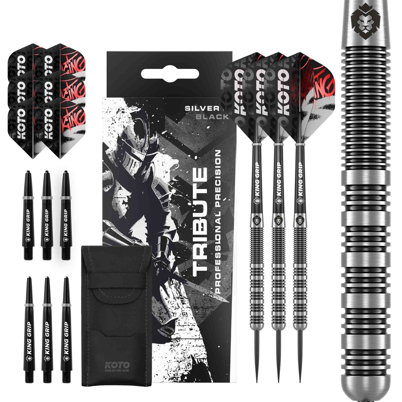 Lotki KOTO Tribute Silver & Black Tungsten Look