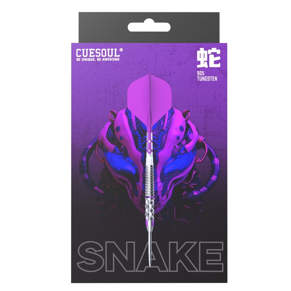 CUESOUL Chinese Zodiac Dragon 21g 90% Steel Dart Set With Integrated ROST T19 Flight And Titanium Coated