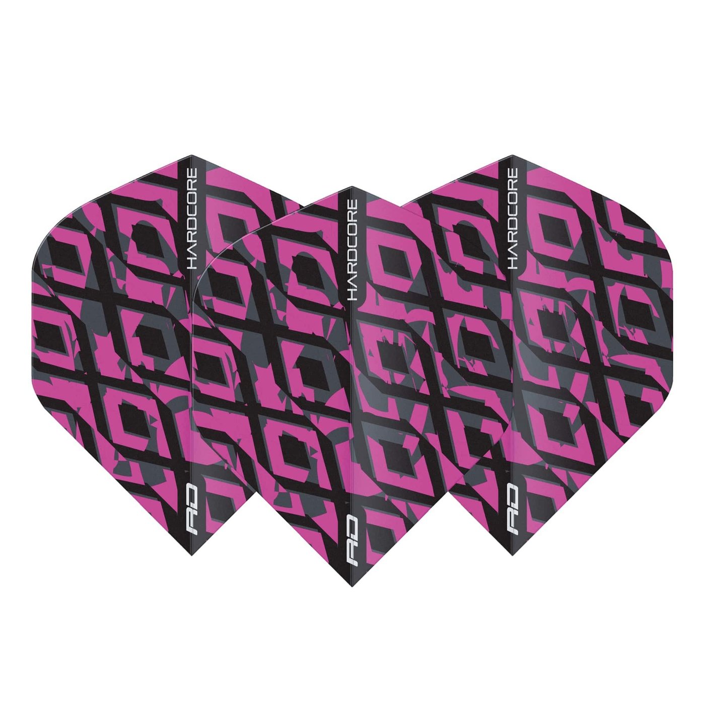 Red Dragon Hardcore Radical Black & Pink Darts Flights